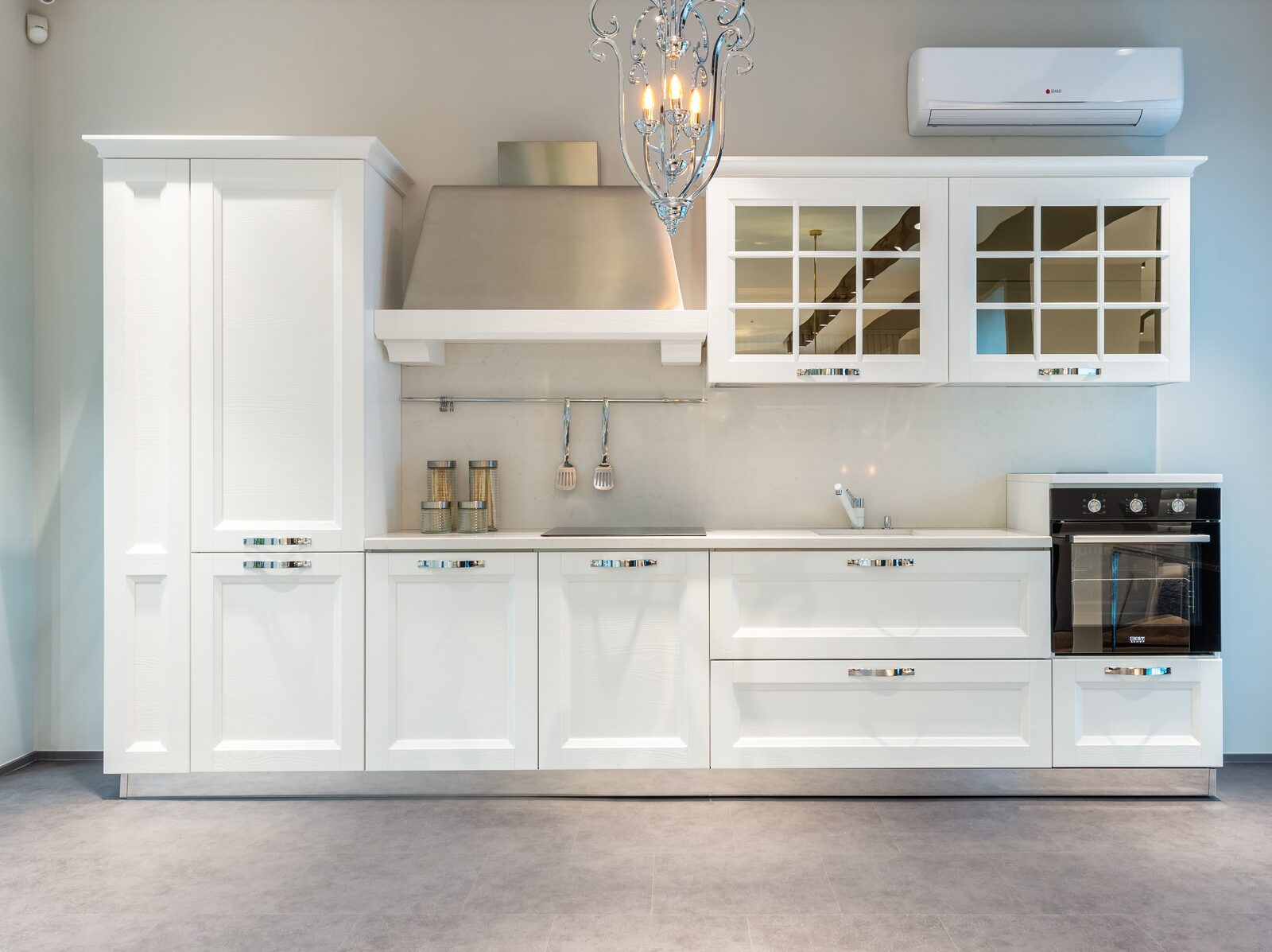 Classic white kitchen cabinet — HOMADE Kajang